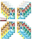 Princess Dream Big Disney (16 Pack) Party Plastic Loot Treat Candy Favor Bags Princess Aurora, Cinderella, Belle (Plus Party Planning Checklist by Mikes Super Store)