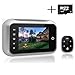 digitharbor® Video Door Scope Viewer Build-in cyclic Storage Digital Peephole viewer Door Camera Outdoor Security Cam Door Open Chime 2.4 inches Color 320 * 420p LCD Screen 0.3MP 90degrees View