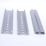 Taiss 3 Pcs DIN Rail 35mm Aluminum Slotted 250mm Long for Electrical view 6