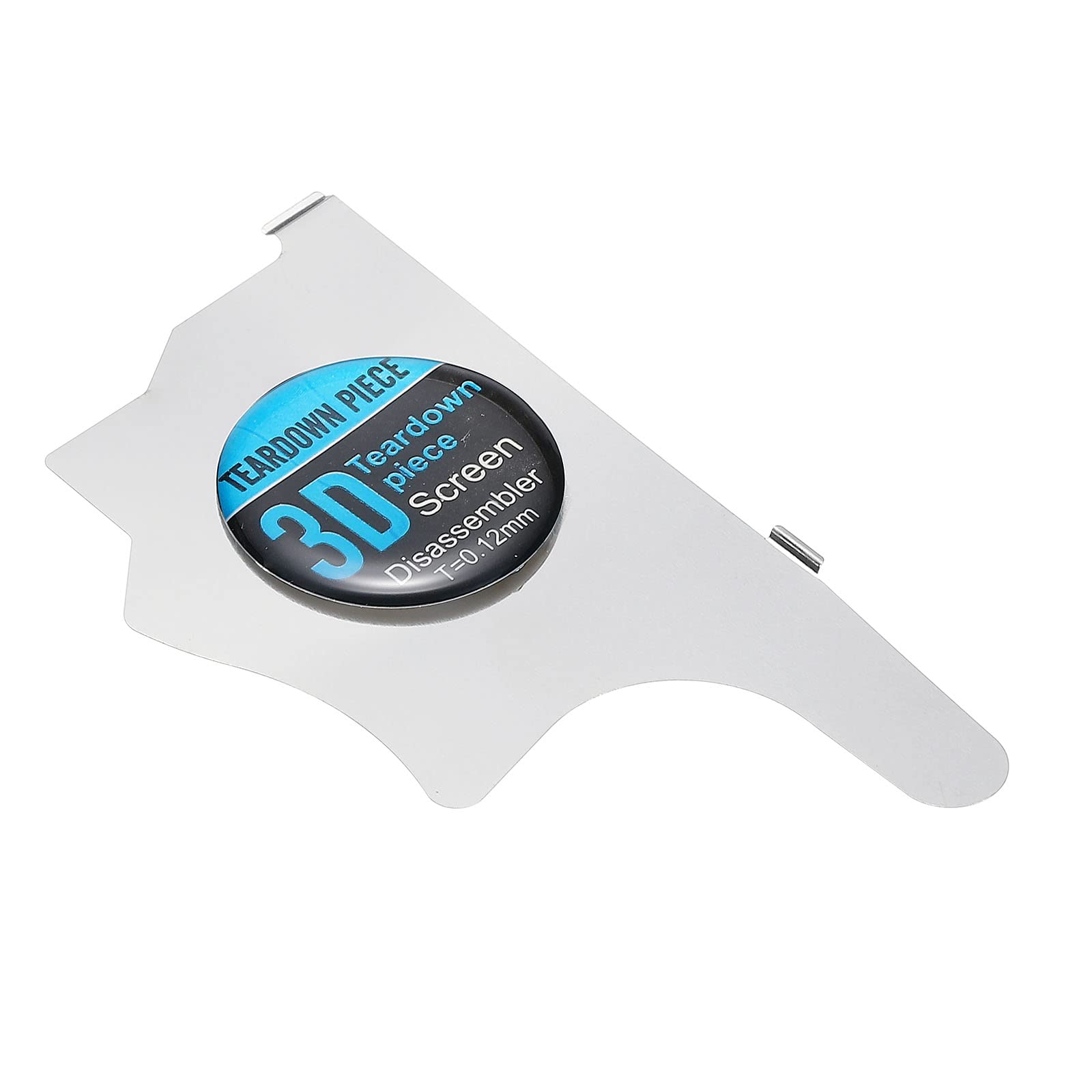 PATIKIL Flat Curved Spudger Pry Blade Professional Stainless Steel Metal 0.12mm Ultra Thin Pry Opening Tool for Mobile Phone Repair