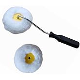 KUPOO Corner Paint Roller Kit Drywall Edger with Frame &amp; Sleeve,3Piece | Corner roller kit with frame &amp; sleeve. For drywall mud, paint, edges, corners, flat surfaces. Great for patching.