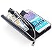 Galaxy Note 4 Case, TabPow Wave Zipper Cash Slot - [Card Slots][Button Closure] Flip PU Leather Wallet Case Cover with Detachable Magnetic Hard Case for Samsung Galaxy Note 4, Black