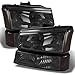 AKKON - For 2003-2006 Chevy Silverado Avalanche Replacement Smoked Headlights Driver/Passenger Head Lamps Pair