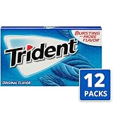 Trident Original Flavor Sugar Free Gum - with Xylitol - 12 Packs (168 Pieces Total)