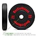 Contrast Bumper Plate Sets / Virgin Rubber with Steel Insert + Color Contrast Lettering / CrossFit, Strength Training and Weightlifting Equipment
