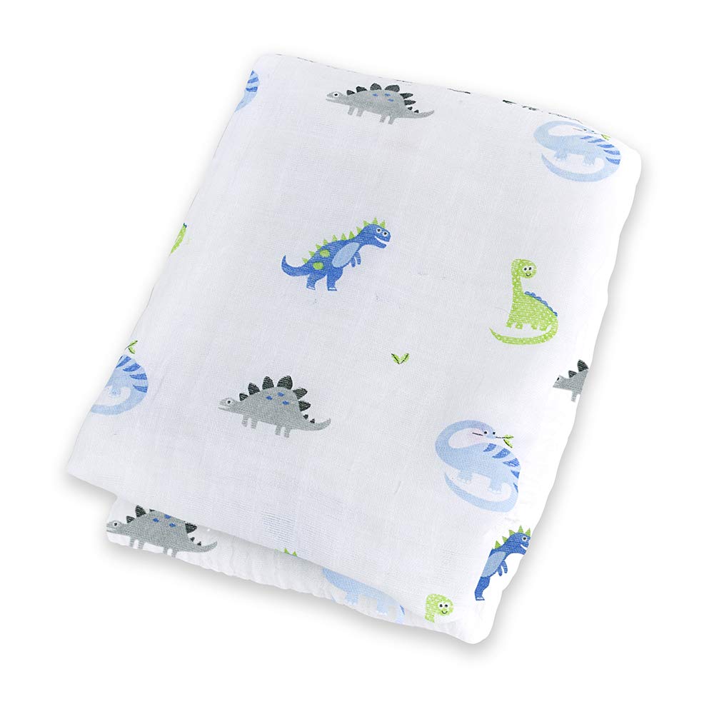 Lulujo Muslin Swaddle (Prehistoric Pals)