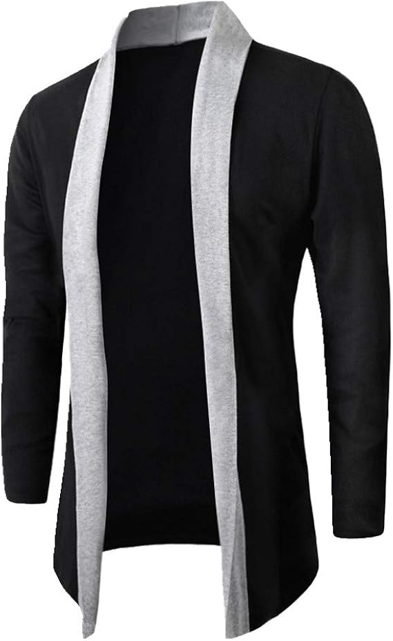 Cardigã Masculino NITAGUT - Gola Alta Botões - Malha Rayon - Azul Marinho Tamanho M