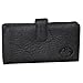 Buxton Heiress Pik Me Up - Checkbook & Credit Card Holder Wallet, Black-rfid Protected