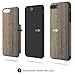 iPhone 7 Plus Case, ROCK [Grained] - Black Rose [Origin][Non Slip] [Built-in Magnetic Metal Plate] [Wood Tactile] [Natural Wood and TPU Rubber] [Fingerprint Free] Case For Apple iPhone 7 Plus
