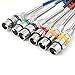 Disino 6 Pack 6.6ft Multi-Color XLR Microphone Cables, 3-Pin Balanced XLR Male to Female Patch Cables Mic Cord Snake Wire - 6.6 feet/2 Meters