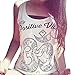 kaifongfu Women Tank Tops Vest, Summer Cool Loose Sleeveless Casual Tank T-Shirt (M, White)