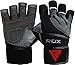 RDX Weight Lifting Gloves for Gym Workout, Long Wrist Support with Anti Slip Palm Protection – Great Grip for Fitness, Bodybuilding, Powerlifting, Strength Training, Men Women Gym Home Exercise