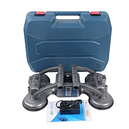 YangXu Tile Installation Machine, tiling Machine Industrial Grade Large Floor Tile Vibrator tiling Machine Automatic tiling Tool, Rechargeable Four Suction Cup Tile Installer (Color : A)