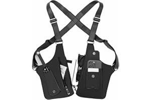 Leather Underarm Shoulder Bag Adjustable Anti Theft Hidden Underarm Strap Wallet Phone Holster Bag Double Shoulder Pouch for 