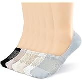 BIVOLU No Show Socks Womens - 6 Pairs Liner Flats Low Cut Socks Non Slip Invisible Ultra Thin Mesh Breathable Cotton Women Sock Comfortable Causal
