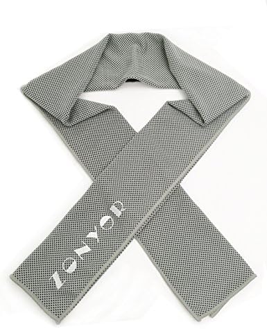 Cooling Towel for Instant Relief, towel Cold for Sports-40 x12 Use as Cooling Neck Headband Bandana Scarf, Stay Cool for Outdoor, Workout, Yoga, Fitness, Gym, Pilates, Travel, Camping &amp; More Grey