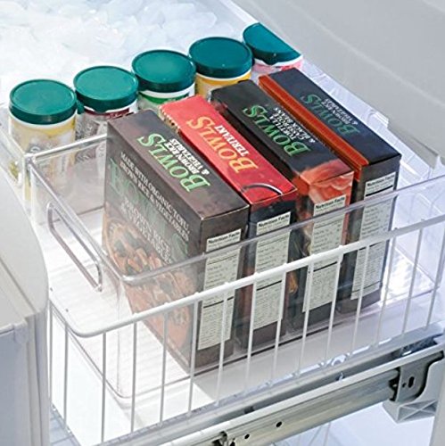 Clear Organizer Storage Bin with Handle for Kitchen I Best for Refrigerators, Cabinets & Food Pantry - //coolthings.us
