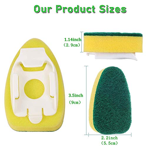 Dish Wand Refills,SUPBEC Sponge Heads Brush,Sponges Dishwand Refill