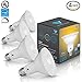 Triangle Bulbs (Pack Of 4) 12-Watt (75-Watt) PAR30 LED Flood Light Bulb, Dimmable, UL Listed, Energy star certified,