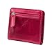 Itslife Women's Rfid Blocking Small Compact Bifold Leather Pocket Wallet Ladies Mini Purse with id Window (Waxed Rose)
