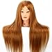 3-5 Days Delivery Neverland Beauty 26 Inch 30% Real Hair Hairdressing Cosmetology Training Head Mannequin Head Hairdresser Training Head w/Clamp For College and Professional Use #27