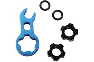 Pokinge Bike Presta Inner Tube Spool Wrench Tool,Presta Valve Collar Nuts Screws Bike Tire Presta Valve Nut With Sealed O Rings Mountain Road Bicycle Accessories