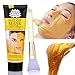 24k Gold Mask Collagen Peel off Face Mask Bysiter Blackhead Remover Facial Mask mud Whitening Anti Wrinkle Skin Care Face Lifting Firming Moisturize with Mask Brush 4.22 oz (120g)