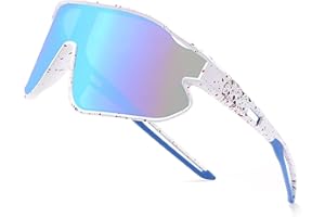 Novoto Kids Baseball Sunglasses, Youth Lightweight Cycling Sun Glasses for Age 8-16 Boy Girl, TR90 Frame & Retainer Strap