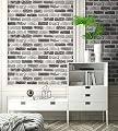 NextWall Washed Faux Brick Peel and Stick Wallpaper. (Grey)