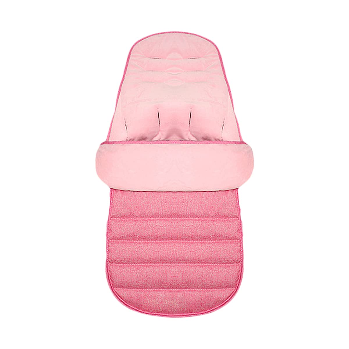 Universal Waterproof Footmuff, Stroller Footmuff Cover, Windproof Cold-Proof Detachable, All Season Toddler Warm Cosy Toes for Buggy Footmuff, Stroller Annex Mat Foot Cover, Pink, 42 * 90 Cm