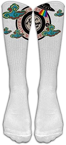 Love The Cloudã€€UFOã€€rainbow Custom Knee High Socks Football Baseball Long Stockings For Men Women