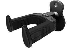 Gosizos Guitar Wall Mount Hanger, Auto Lock Adjustable Hook Holder for Acoustic, Electric, Bass, Banjo and Mandolin, Gift for Guitar Player