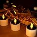 Youngerbaby Set of 6 Romantic Solar Power LED Tea Lights Candle Flameless Candles, LED Tealights for Home Decoration, Garden, Outdoor