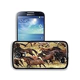 Horse Mustang Group Gallop Herd Brown Animal Samsung Galaxy S4 Snap Cover Aluminium Design Back Plate Case Customized Made to Order Support Ready 5 3/16 inch (132mm) x 2 13/16 inch (71mm) x 4/8 inch (12mm) Luxlady Galaxy_S4 Professional Metal Cases Touch Accessories Graphic Covers Designed Model HD Template Wallpaper Photo Jacket Wifi 16gb 32gb 64gb Luxury Protector Wireless Cellphone Cell Phone