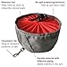 Leash Boss Collapsible Dog Bowls - Two Large 64 Ounce Folding Travel Water and Food Bowls (7.5 x 3.5 Inch, Grey)