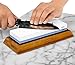 Premium Sharpening Stone Set - Japanese Style 1000 4000 Whetstone For Kitchen and Outdoor Knives - Bonus Flattening Stone and Angle Guide Included with Safe Non-Slip Bamboo Base