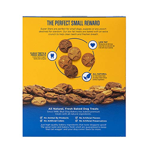 Blue Dog Bakery Natural Dog Treats, Super Stars, 18oz Pack of 6 - Thumbnail 2