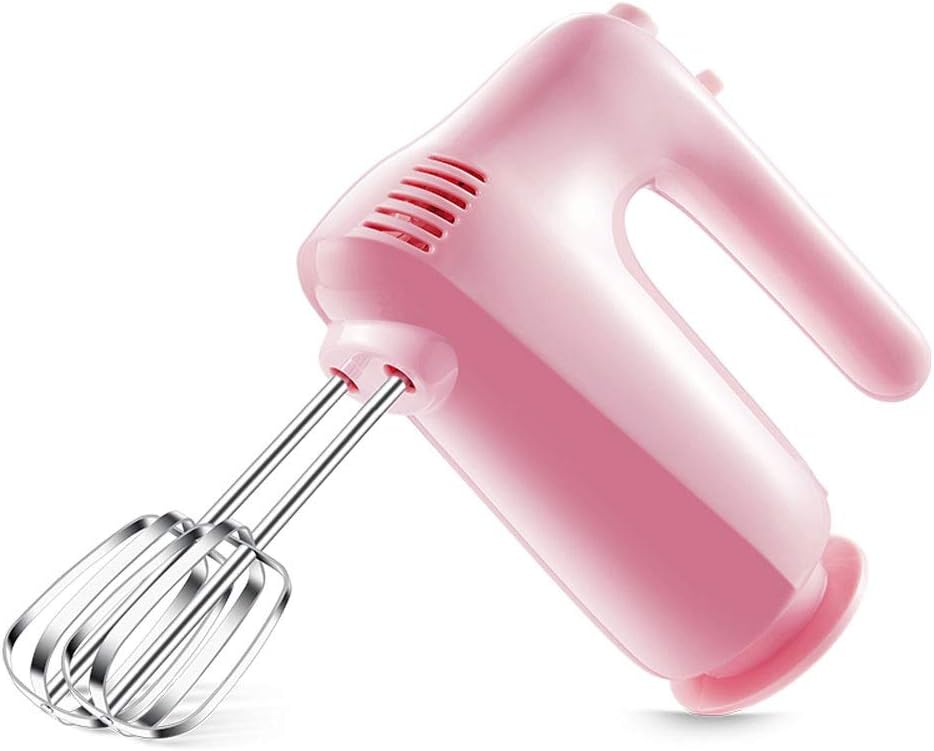 Household Hand Mixer Electric 5 Speed Mode, Egg Beater 150W Ultra Power One Button Eject Design with Free Dough Hooks