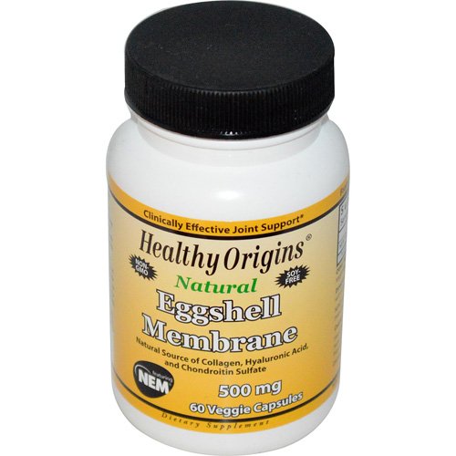 New - Healthy Origins Eggshell Membrane - 500 mg - 60 Vegetarian Capsules