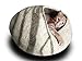 MEOWFIA Premium Felt Cat Bed Cave (Medium) – Handmade 100% Merino Wool Bed for Cats and Kittens (Light Grey/Medium)thumb 2
