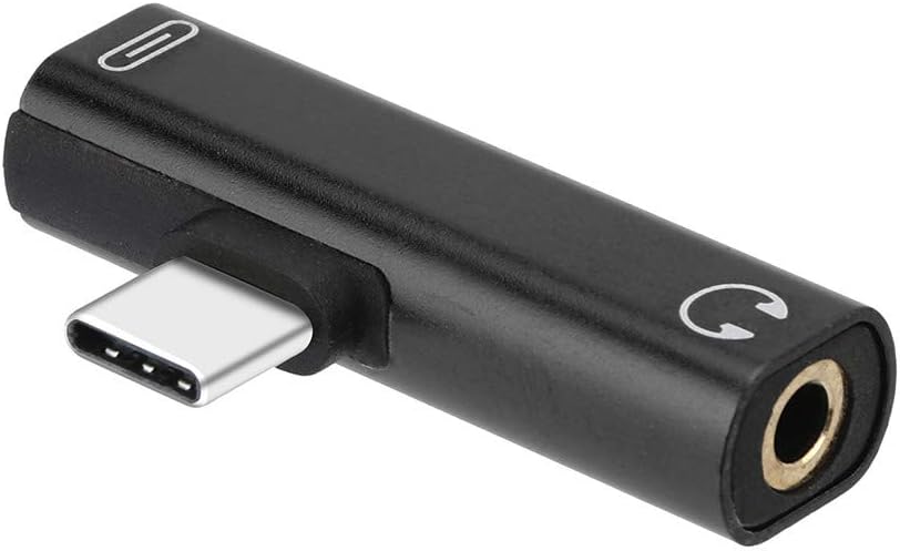 Iusun for DJI Osmo Pocket Type C USB-CTo 3.5mm Aux Audio Cable Adapter Earphone Charing Convert Connector for Samsung Galaxy S9/S9 Plus/S8, Huawei P20/P20 Pro Compact Lightweight Portable