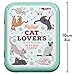 Ridley’s Cat Lover’s Deck of Index Playing Cards – 54 Beautifully Hand-Illustrated Cat Playing Cards – Includes a Durable Storage Tin for Easy Travel – Makes a Unique Gift Idea
