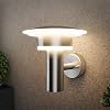 NBHANYUAN Lighting® Buitenverlichting Buiten LED Muur Roestvrij staal Wandkandelaar Buiten Weerbestendig Warm wit…