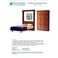 Murphy Full Vertical Wall Bed Woodworking Plans, Hardware and Material Lists Included, 1FVWB