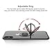 DESOF iPhone X Case, iPhone 10 Case with Ring Holder Kickstand, 360°Adjustable Ring Grip Stand Work with Magnetic Car Mount Anti-Fingerprint Slim Cover for Apple iPhone X (2017) 5.8 inch - Clear