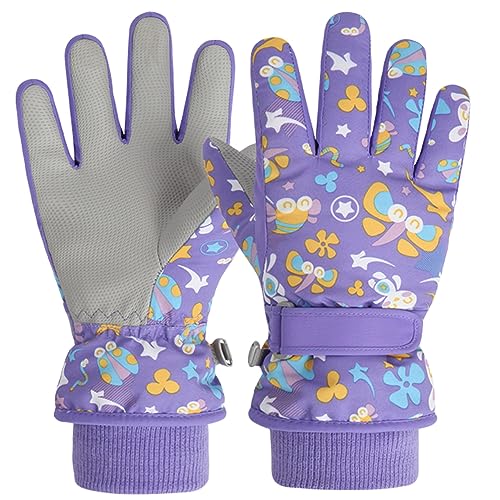 Azarxis Kids Children Ski Gloves Winter Snow Gloves Waterproof Winter Warm Glove