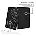 Asus PadFone X Mini keyboard case, COOPER INFINITE EXECUTIVE 2-in-1 Wireless Bluetooth Keyboard Magnetic Leather Travel Cases Cover Holder Folio Portfolio + Stand Asus PadFone X Mini (Black)