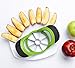 Chefaith 8-Blade Apple Slicer, Corer, Cutter, Wedger, Divider for [up to 3.5 Inch Apples] - 2 Free Orange Peelers as Bonus - Ultra-Sharp Stainless Steel Blade with Ergonomic Anti-Slip Silicone Handle