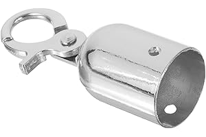 COHEALI Rope End Snap Rope End Cap - Stainless Steel Cord Stopper End Tip Cap Rope End Connector Snap Hook Jewelry Making Rope Connector Stanchion Rope Hooks