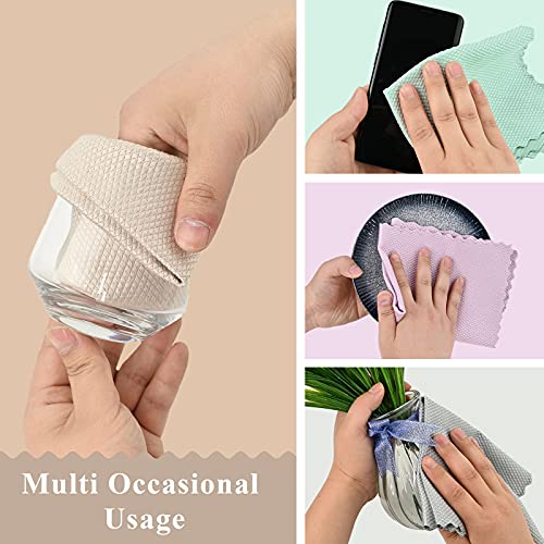 20 Pieces Fish Scale Microfiber Cleaning Cloths, 11.8 x15.7inchs